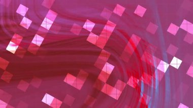 Twirl Blink Square, Akan şekilli soyut animasyon arkaplan ve canlı renklerde geometrik elementler, Stock telif hakkı olmayan video.
