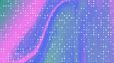 Soyut Twirl Blink Dot, parlak pembe, mavi ve yeşil noktalı soyut akış arkaplanı, telif hakkı olmayan hisse senedi.