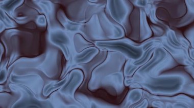 Soyut Plastik, Soyut akışkan sıvı arka plan mavi ve kahverengi renkler, kusursuz döngü animasyonu, Stock telif hakkı olmayan video.