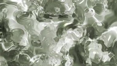 Soyut Plastik Su B, yansımaları ve çarpıtmaları olan soyut sıvı yüzey büyüleyici bir arka plan yaratıyor..