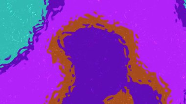 Sıvı Su C 'yi soyutlar, renksiz bir döngüde akan sıvı boya ile soyut animasyon arka plan, Video Stok telif hakkı.