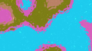 Sıvı Su B, çeşitli şekillere sahip soyut renkli akışkan sanat arkaplanı ve canlı, dinamik bir hareket, Stock telif hakkı olmayan video.