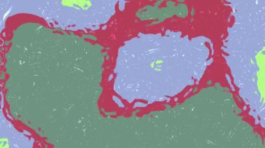 Soyut Sıvı Su B, Soyut Sıvı Sanat Animasyonu. Renkli sıvı boya elementleri hareket halinde. Stok telif hakkı olmayan video..