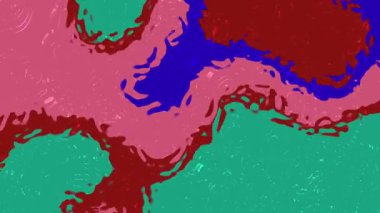 Soyut arkaplan, soyut renkli sıvı animasyon değişen formlar ve canlı renk paleti arka planı, Video Stoku kraliyet ailesi.