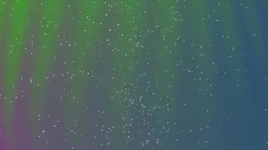 Parçacıkları Çevirir, Yıldızlarla Animasyon Aurora Borealis ve Atmosferik Efektler Kusursuz Döngü, Video Stoku Krallığı.