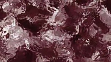 Soyut Plastik Su B, soyut sıvı yüzey koyu kırmızı ve beyaz renklerde parlak yansımaları olan, döngüye alınabilir, Video Stoku kraliyet ailesinden.