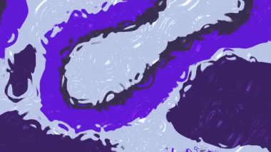 Soyut Sıvı Su B, Soyut Akışkan Hareket Animasyonu Mor ve Beyaz Yüzey Yansıtıcı ve Yansıtıcı Yüzeyler, Stock serbest video.