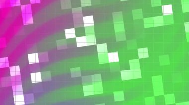 Twirls Blink Square soyutlamaları, renkli geometrik şekillerin soyut dijital animasyonu ve gradyan arkaplan, Video Stok kraliyet ailesi..