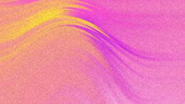 Modern Tasarımlar İçin Dalgalı Fırça Darbeleriyle Soyut Dönen Gürültü, Soyut Pembe ve Sarı Dokulu Arkaplan.