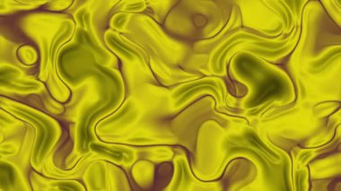 Soyut plastik, soyut akışkan sıvı arka plan animasyonu sarı ve koyu mor renklerde kusursuz döngüler, telif hakkı olmayan stoklar.