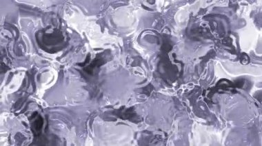 Soyut Plastik Su B, soyut sıvı yüzey, kıvrımlı desenler, parlak doku ve parlak ışık yansımaları, borsa telif hakkı olmayan video..