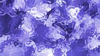 Soyut Plastik Su A, soyut akan su yüzeyi arkaplanı, parlak ve parlak menekşe rengi yansımaları, Stock telif hakkı olmayan video.