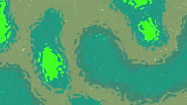 Sıvı Su C 'nin soyutlamaları, yeşil ve gök mavisi renkleriyle soyut sıvı yüzey büyüleyici bir görsel etki yaratıyor..