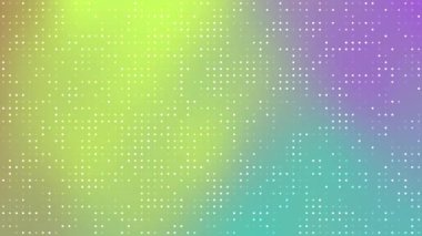 Arkaplan soyut, soyut renkli arkaplan. Ekranda canlı bir gradyan ve telif hakkı olmayan bir hisse senedi ile hareket eden noktalar..