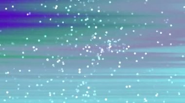 Soyut Twirl Partikülleri, soyut animasyon arkaplanı yüzen beyaz bokeh parçacıkları ve renkli akış çizgileri, telif hakkı olmayan stoklar.