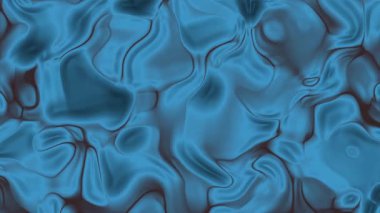 Soyut plastik, soyut mavi sıvı akışkan arka plan animasyonu organik şekiller ve akışkan hareketler, telif hakkı olmayan stoklar.