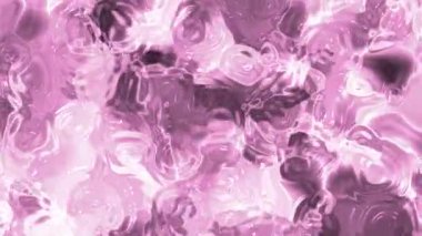 Soyut plastik su, soyut pembe parlak sıvı yüzey animasyonu dönen desenler ve ışık yansımaları, telif hakkı olmayan hisse senetleri..