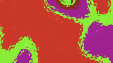 Sıvı Su C 'yi soyutlar, renkli sıvı mürekkebin ekranda sorunsuz aktığı soyut animasyon arka plan, telif hakkı olmayan hisse senedi.