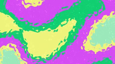 Sıvı Su C 'nin Soyut Soyut Animasyonu Sıvı Hareket ve Canlı Renkler ile Sıvı Boyanın Renkli Soyut Animasyonu.