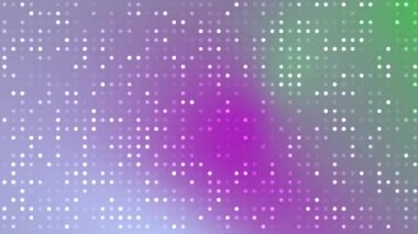Renkli bir gradyan tasarımı olan parlayan noktalardan oluşan bir şebekenin soyut, soyut canlandırılmış arka planı, telif hakkı olmayan hisse senedi..