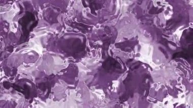 Soyut Plastik Su, Yansımalar ve Hareketli Soyut Mor Sıvı Yüzey Dinamik Arkaplan, Video Stoku Krallığı.
