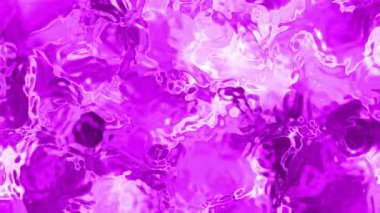 Soyut Plastik Su B, parlak röfleli ve akışkan şekilli soyut mor sıvı yüzey, hisse senedi telif hakkı olmayan video.