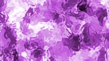 Soyut Plastik Su A, soyut sıvı arka plan, mor ve beyaz renkler, kusursuz döngü hareketi tasarımı, Stock telif hakkı olmayan video..