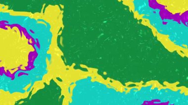 Sıvı Su C 'nin soyutlamaları, enerjik renklerle dinamik soyut animasyon ve arka plan için akışkan organik şekiller, Video Stoku kraliyet ailesi.