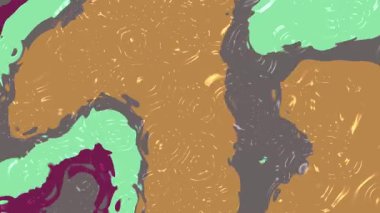 Soyut Sıvı Su B, soyut sıvı hareket arkaplanı renkli şekiller, akışkan sanat animasyonu, dikişsiz döngü, Stock telif hakkı olmayan video.