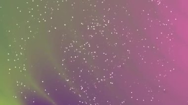 Soyut Dönen Parçacıklar, canlı renklerin gradyanı içinde yüzen parçacıklar ile soyut animasyon arkaplanı, Stock telif hakkı olmayan video.