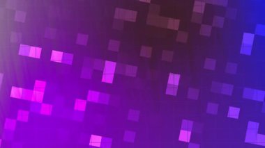 Soyut Twirls Twink Square, Soyut Mor Pikselli Arkaplan Gradyan Renk Değiştirme ve Şebeke Çizgileri Animasyonu, telif hakkı olmayan hisse senedi.