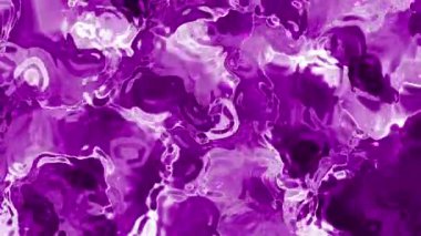 Soyut Plastik Su, Soyut Mor Sıvı Yüzeyi Yansımalar ve Dinamik Hareket Arkaplanı, Video Stoku Krallığı.