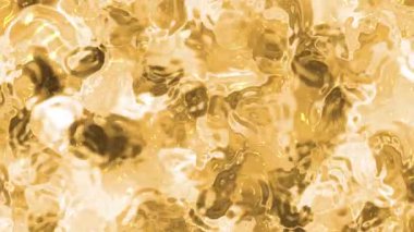Soyut plastik su, soyut altın sıvı arkaplan yaratıcı görsel dalgalanmalar için akış ve dalgalanma desenleri, Video Stok krallığı.