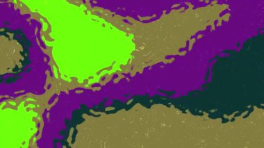 Soyut Sıvı Su C, Soyut Sıvı Şekil Değiştirme Hareketi arkaplanı canlı yeşil ve mor renkler, Video Stoku kraliyet ailesi.