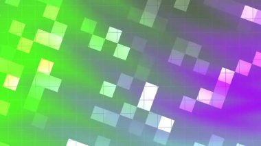 Twirls Blink Square, Dinamik soyut animasyon rengarenk arkaplan ve geometrik şekiller kompozisyonu, Video Stok telif hakkı.