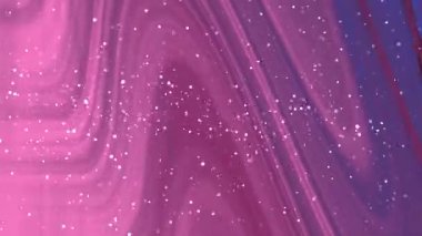 Soyut Twirl Partikülleri, soyut pembe ve mor renkli akış arkaplanı, sanatsal tasarım için ışıl ışıl parçacıklar, Video Stok telif hakkı.