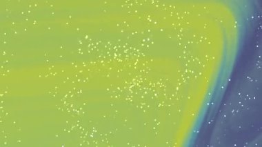 Soyut Twirl Partikülleri, soyut yeşil ve mavi akışkan arkaplan, parlak parçacıklar ve akan hareketli, Stock telif hakkı olmayan video.