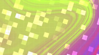 Soyut Twirl Blink Square, Soyut ve dinamik hareket grafiği renkli arka plan ve geometrik şekiller animasyon, telif hakkı olmayan hisse senedi.