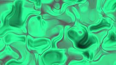 Yaratıcı tasarımlar için akış ve dalgalanma hareketli Soyut Plastik, Soyut yeşil sıvı arka plan, Stock telif hakkı olmayan video.