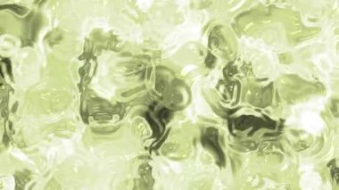 Soyut Plastik Su, soyut akışkan sıvı doku arka planı soluk yeşil ve beyaz renkler, pürüzsüz döngü, Stock telif hakkı olmayan video.