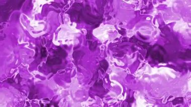 Soyut Plastik Su, soyut mor sıvı zemin akış ve dalgalanma hareketleriyle kusursuz bir döngü içinde, Video Stok krallığı.
