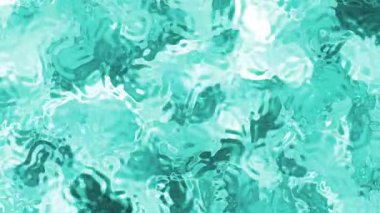 Soyut plastik su, parlak ışık yansımaları olan soyut deniz mavisi sıvı yüzeyi, kusursuz döngü arka planı, Video Stoku krallığı.