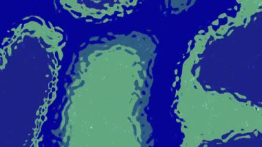 Sıvı Su B, soyut sıvı animasyon mavi ve yeşil tonlarında organik şekiller, hisse senedi telif hakkı olmayan video.