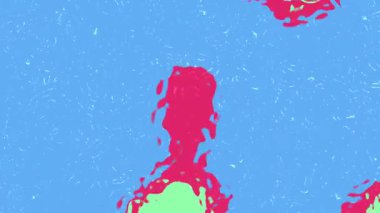 Arkaplan soyut, soyut sıvı animasyonu, canlı renklere ve fon kullanımı için dinamik şekillere sahip, Stock telif hakkı olmayan video.