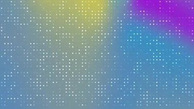 Arkaplan soyut, soyut dijital noktalar renkli, kayan bir arkaplan üzerinde ızgara deseni oluşturuyorlar, Video Stok kraliyet ailesi..