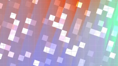 soyut Twirls Blink Square, soyut geometrik animasyon renkli arkaplan ve köşegen elemanları, Video Stoku kraliyet ailesi.