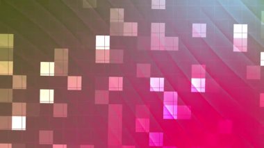 Twirls Blink Square soyut arkaplan renkli kareler ve çapraz çizgiler dinamik bir hareket tasarımı oluşturur, Stock telif hakkı olmayan video.