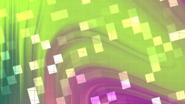 Twirl Blink Square soyut akış arkaplan animasyonu modern tasarım için ızgara ve kare unsurlar, Stock telif hakkı olmayan video.