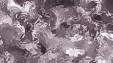 Soyut Plastik Su B, leylak rengi tonlarında soyut sıvı doku, ışık yansımaları ve hareketleri, Video Stoku krallığı.
