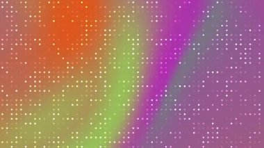 Soyut arkaplan, beyaz noktalı soyut hareket arkaplanı birden fazla parlak rengin gradyanı, Video Stoku telif hakkı.